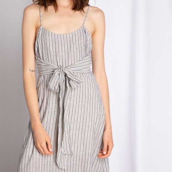 💜LAST 1💜 NWT Grade & Gather Striped Midi Dress - Picture 6 of 6